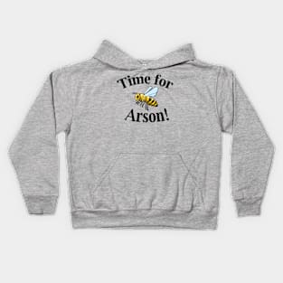 Burn Ba-Bee Burn (Dark Text) Kids Hoodie